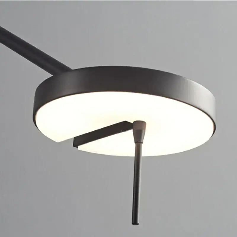 Minimalist black adjustable swing arm wall lamp for bedroom