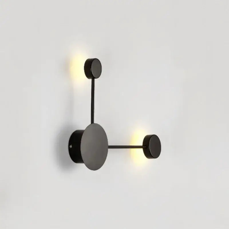 Minimalist black geometry led wall light for living room bedroom