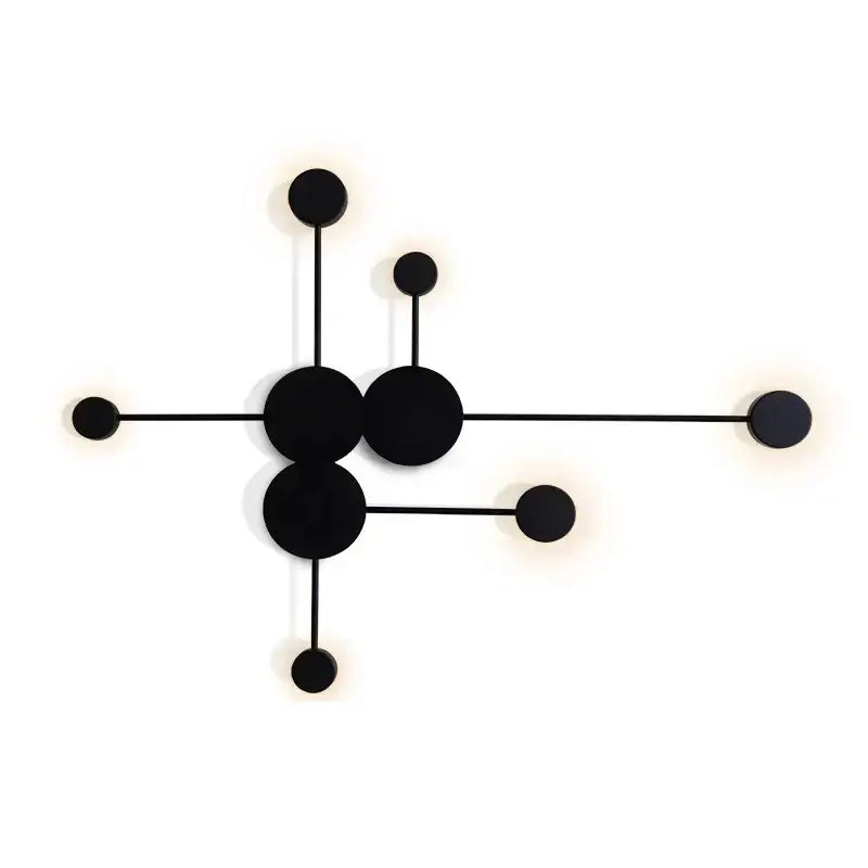 Minimalist black geometry led wall light for living room bedroom