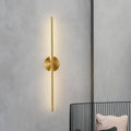 Minimalist black & gold copper wall sconce lamps for bathroom