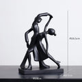 Minimalist black & white abstract resin sculpture living room decor