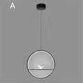 Minimalist black & white decorbites bird chandelier dining room light