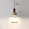Minimalist brown and cream wind led pendant lamp dining room