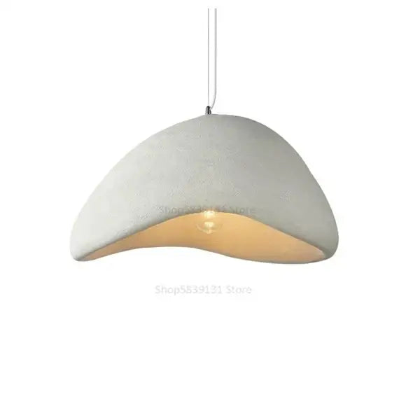 Minimalist concrete cobblestone pendant lights dining room art deco