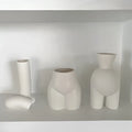 Minimalist cream abstract human body vase bedroom ceramic decor