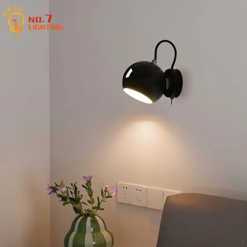 Minimalist decorbites cream wind led wall lamp for bedroom
