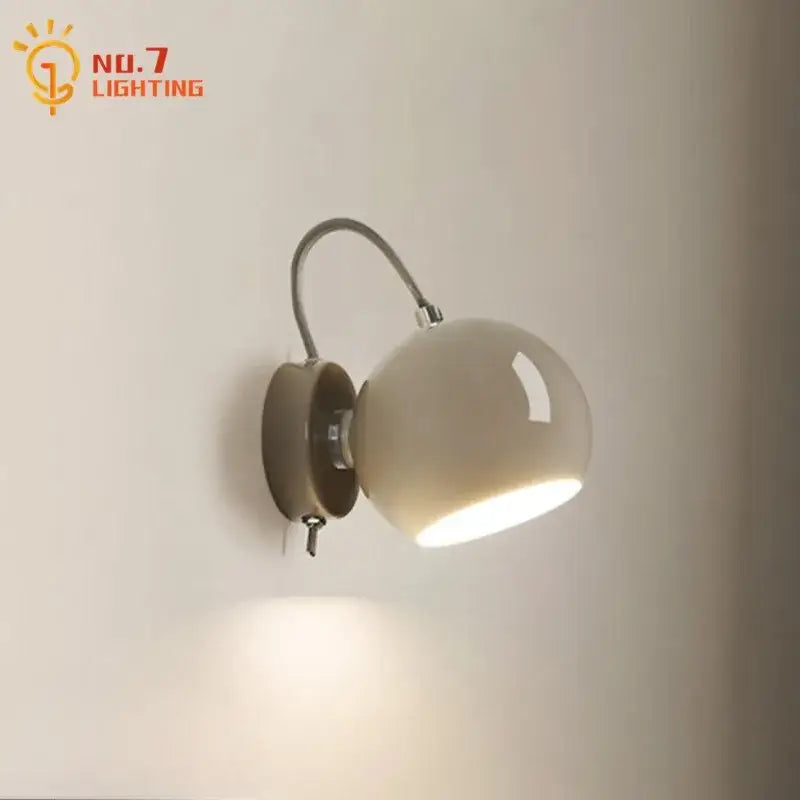 Minimalist decorbites cream wind led wall lamp for bedroom