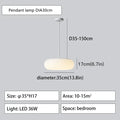 Minimalist frosted white glass pendant lamp for dining table