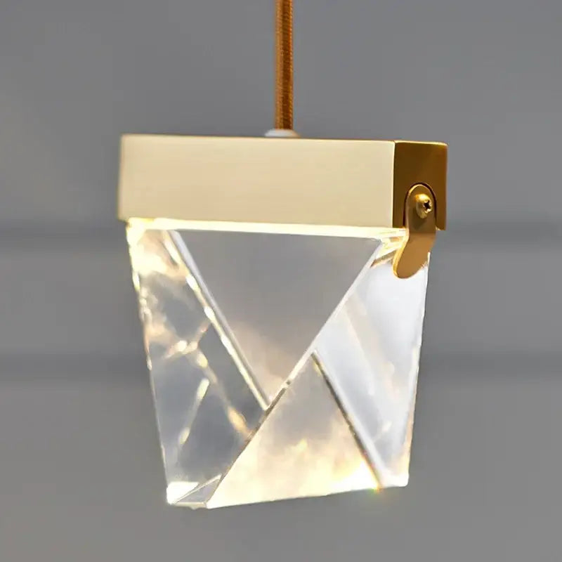 Minimalist gold decorbites crystal chandelier dining room light
