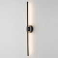 Minimalist gold linear led wall sconce lamps bathroom light fixture