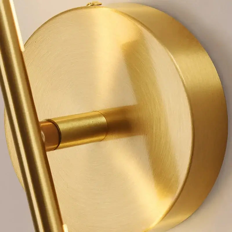 Minimalist gold linear led wall sconce lamps bathroom light fixture