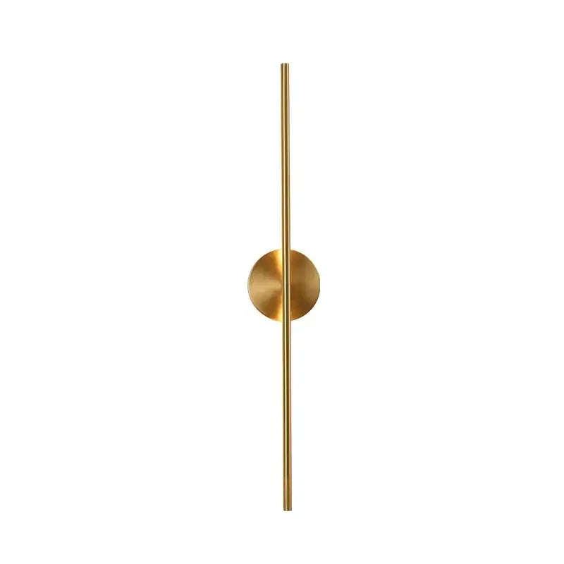 Minimalist gold linear led wall sconce lamps bathroom light fixture