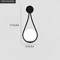 Minimalist gold marble glass ball wall lamp for living room