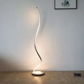 Minimalist gold standing lamp living room warm led light strip