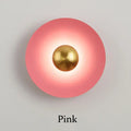 Minimalist golden macaroon led wall lamp bedroom ambient light