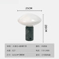 Minimalist green marble led table lamp bedroom mushroom light