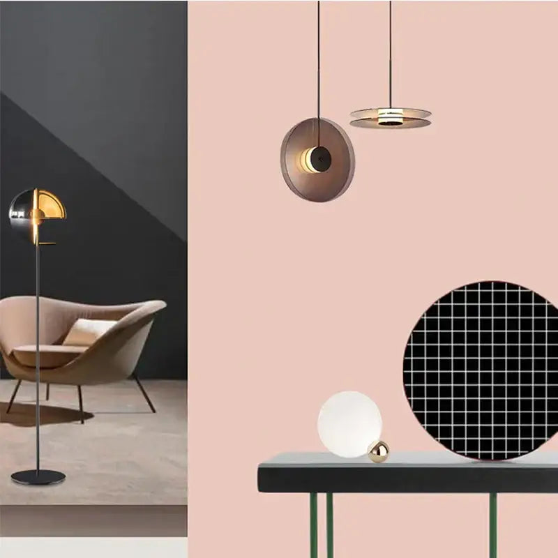 Minimalist matte glass pendant lights for dining room warm led illumination