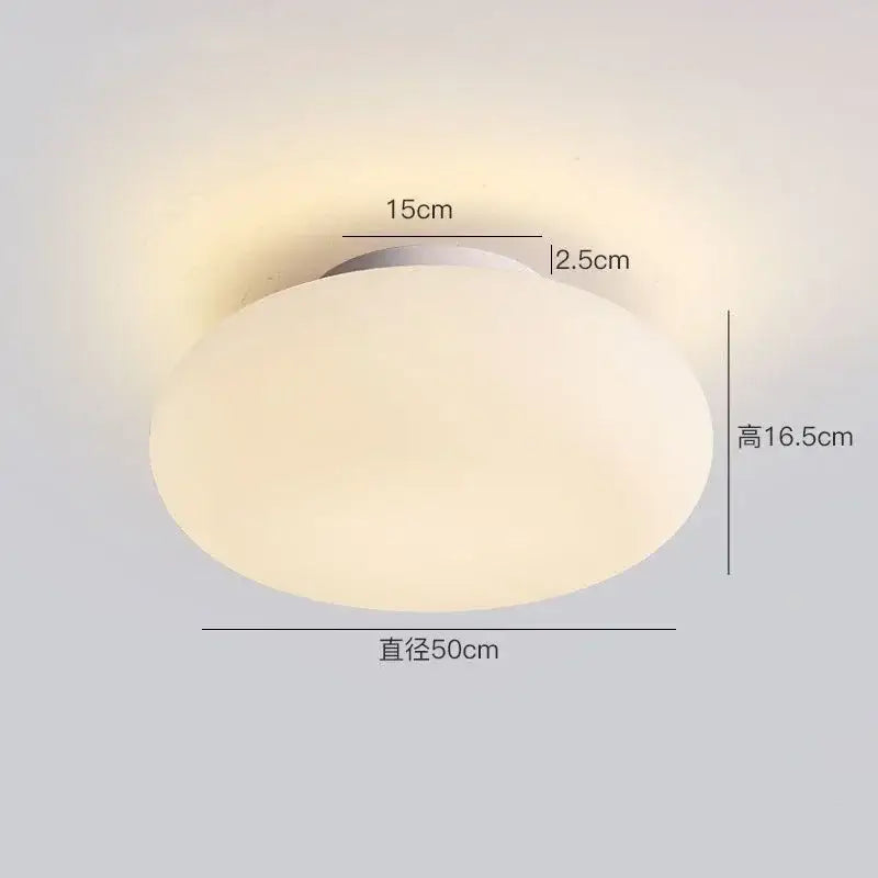 Minimalist oval white frosted glass big ball pendant lamp living room