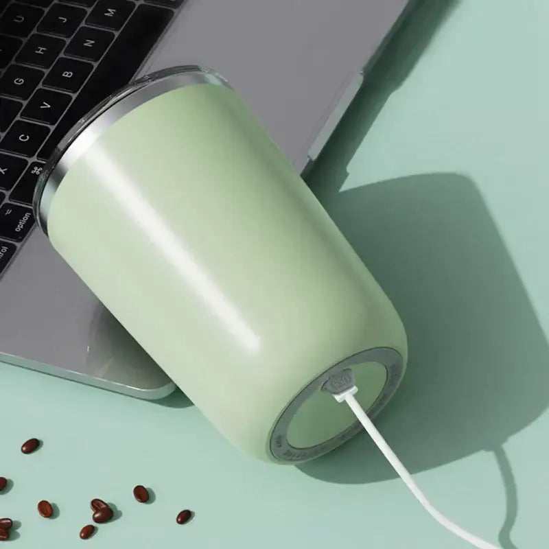 Minimalist pastel electric magnetic stirring coffee cup kitchen mug