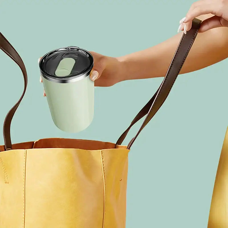 Minimalist pastel electric magnetic stirring coffee cup kitchen mug