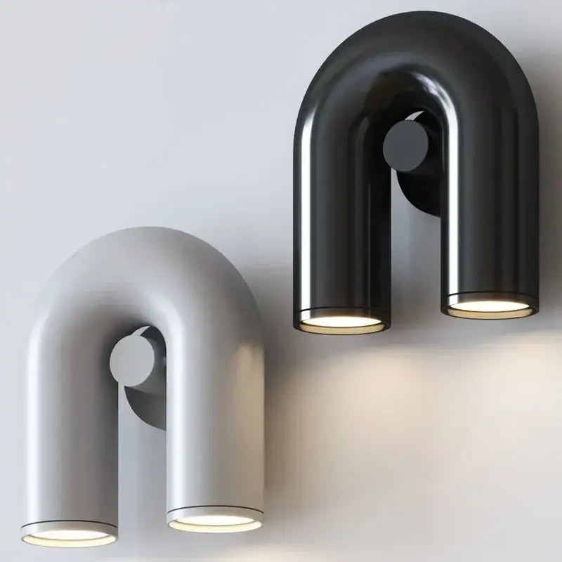 Minimalist terracotta cirkus tube wall sconce bedroom reading light