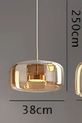 Minimalist white and black glass pendant light for bedroom