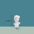Minimalist white david portrait resin sculpture living room decor
