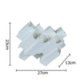 Minimalist white geometric ceramic desk ornament living room sculpture