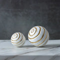 Minimalist white & gold geometric desk decoration living room art
