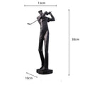 Minimalist white golf sculpture resin figurines living room decor