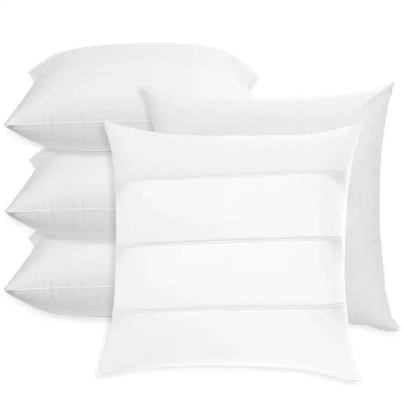 Minimalist white inflatable pillow core set of 4 bedroom inserts