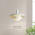 Minimalist white petal pendant light dining room decorbites cream style