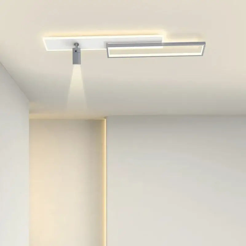Minimalist white rectangular corridor spotlight ceiling light entrance