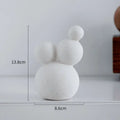 Minimalist white speckled geometric ceramic handicraft living room sphere