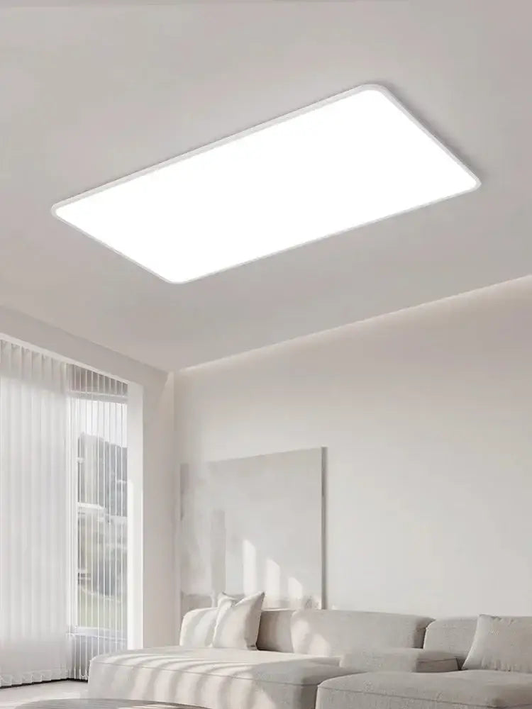 Minimalist white ultra thin led ceiling light for living room