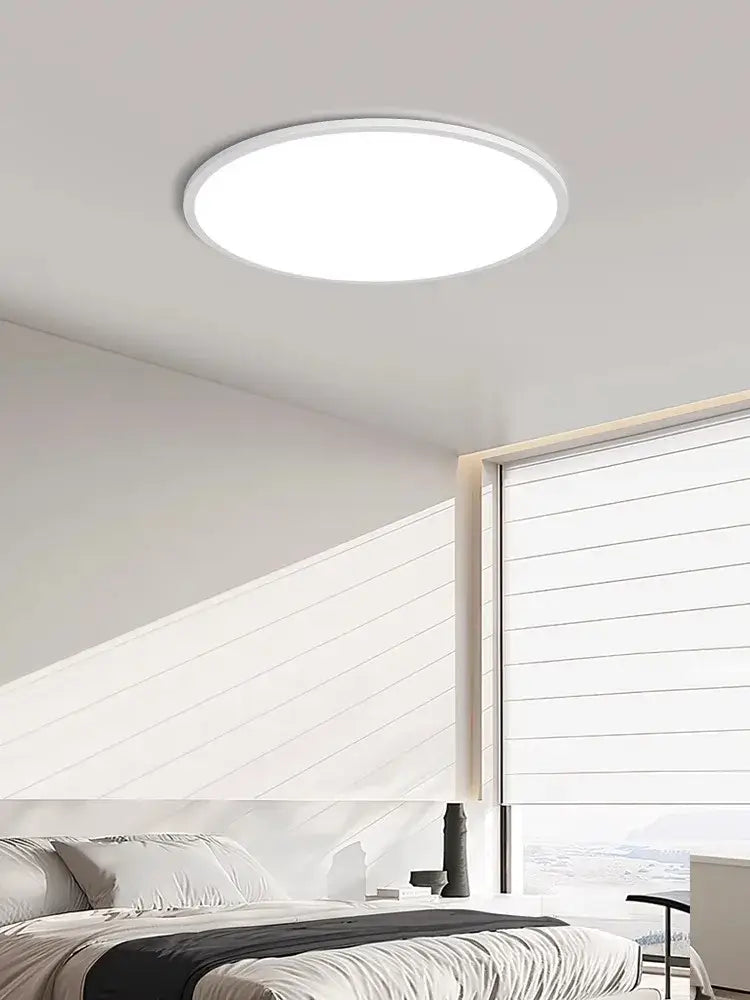 Minimalist white ultra thin led ceiling light for living room