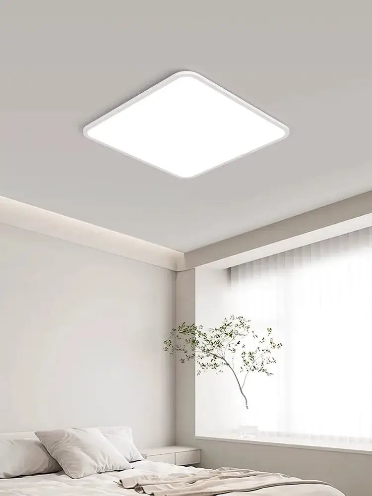 Minimalist white ultra thin led ceiling light for living room