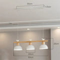 Minimalist wood and white decorbites bird light pendant dining room