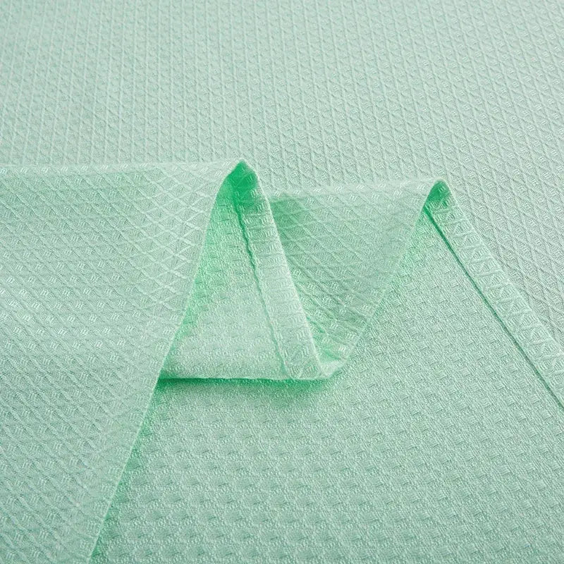 Mint green bamboo fiber cooling summer blanket bedroom diamond quilt