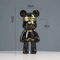 Modern abstract graffiti bear figurine living room decor statuette