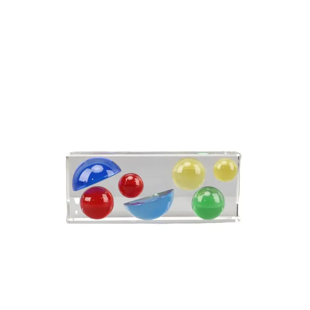 Modern acrylic crystal color sphere half round living room ornament