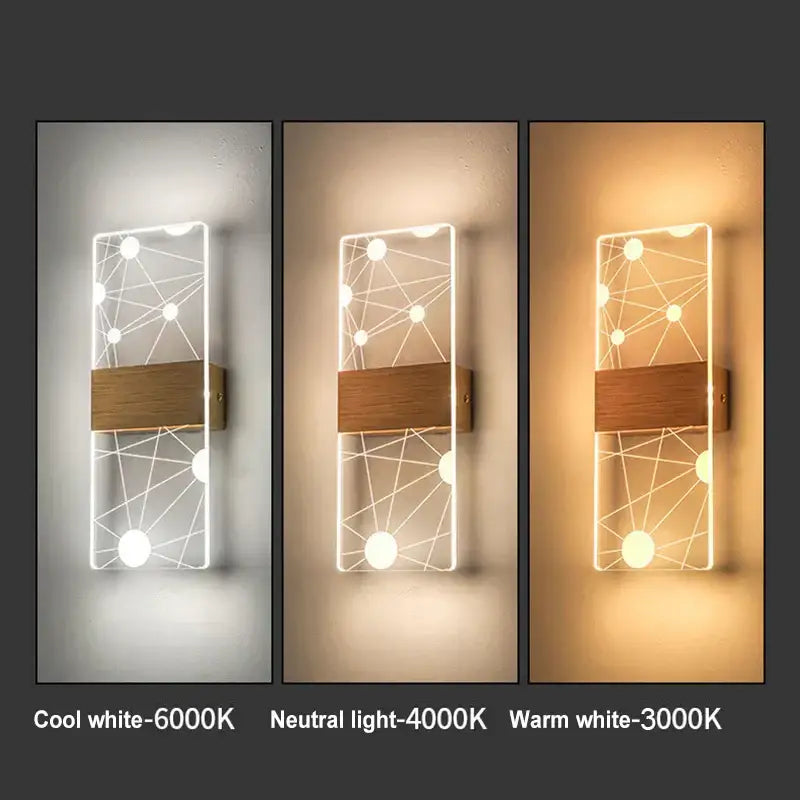 Modern acrylic touch sensor led wall lamp bedroom sconce
