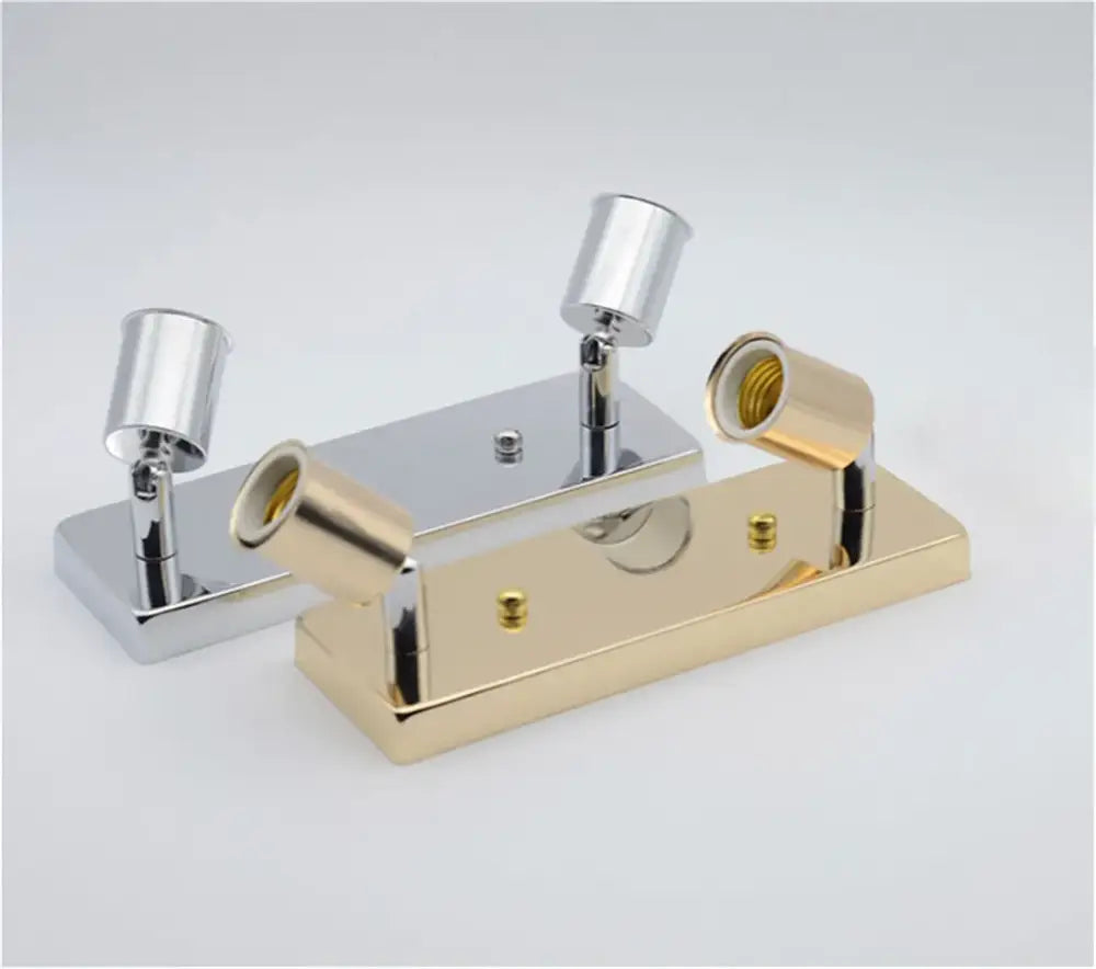 Modern adjustable ceramic ceiling light black chrome & gold bedroom
