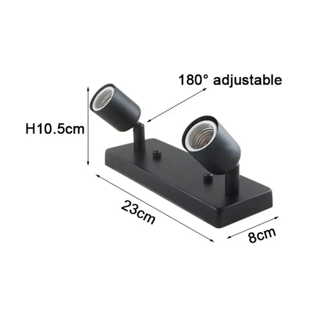Modern adjustable ceramic ceiling light black chrome & gold bedroom