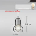 Modern amber and gray glass pendant lights for dining room