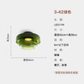 Modern amber glass led ceiling light for living room