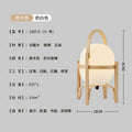 Modern bamboo led desk lamp brass bedroom table light