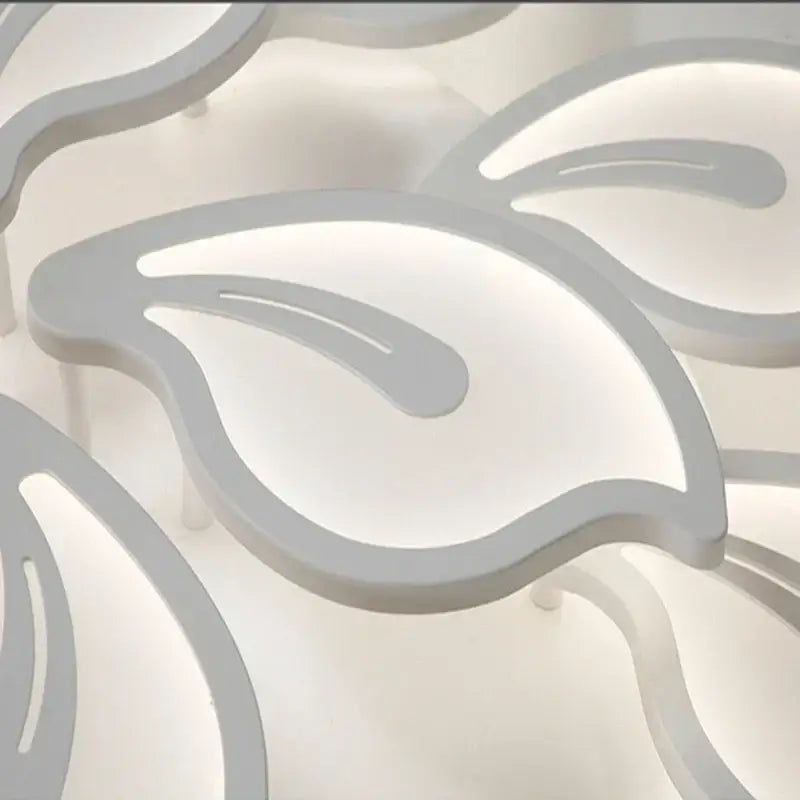 Modern beige & white flower led ceiling light for living room