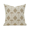Modern beige & white leaping cat jacquard cushion cover living room