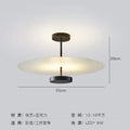 Modern black acrylic round chandelier living room glass ceiling light